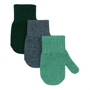 Mikk-Line - Magic Mittens 3 Pack, Darkest Sprouse/Faded Denim/Balsam Green
